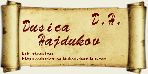 Dušica Hajdukov vizit kartica